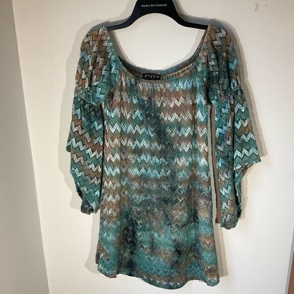 Joyce Dress, Size M, Sparkle Lace Overlay Mini, Statement Sleeves. Lana del Rey - Picture 2 of 14